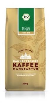 Hannoversche Kaffeemanufaktur Bolivia Altura, biologisch angebaut - fair gehandelt