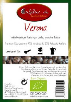 Kaffeerösterei Crefelder Verona - BIO Kaffeerösterei Crefelder Verona - BIO